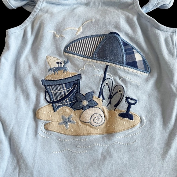 Gymboree NWT Blue Plaid Dress and Beach tank Top bundle girls size 6 summer #704 - Picture 3 of 8